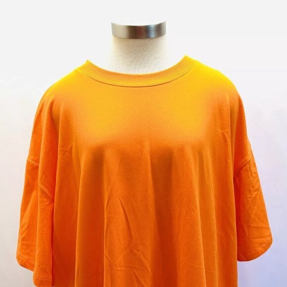 NWT TEK GEAR Women Short Sleeve Crew Neck On the Go Gear Orange Shirt Plus Sz 3X - Picture 2 of 12